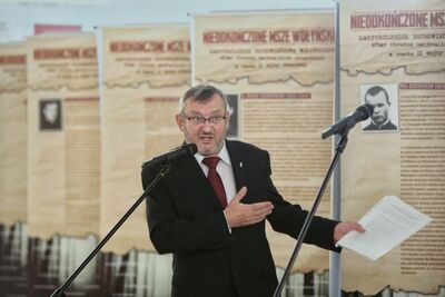 Wystawa „Niedokończone msze wołyńskie” w Sejmie. Fot. Sławomir Kasper (IPN)