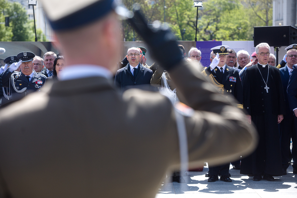 Uroczystości upamiętniające 78. rocznicę zakończenia II wojny światowej – Warszawa, 8 maja 2023. Fot. Sławek Kasper (IPN)