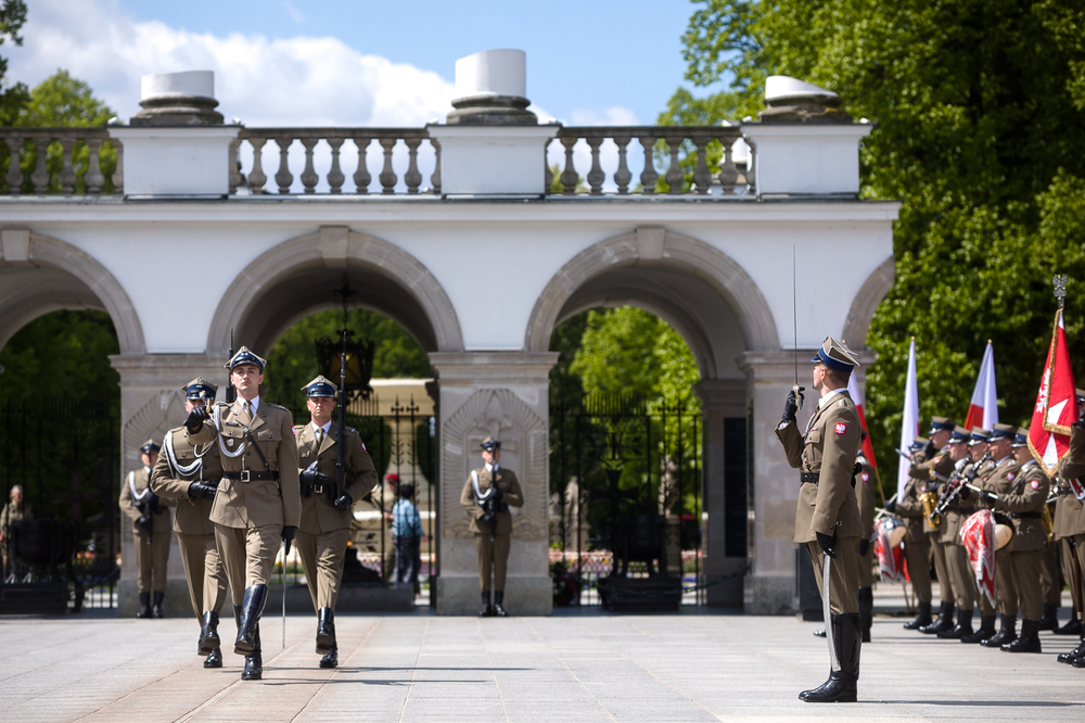 Uroczystości upamiętniające 78. rocznicę zakończenia II wojny światowej – Warszawa, 8 maja 2023. Fot. Sławek Kasper (IPN)