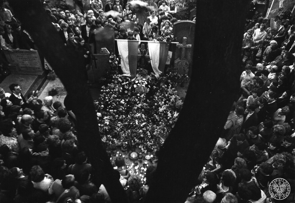 Pogrzeb Grzegorza Przemyka w Warszawie, 19 maja 1983 r. Fot. z zasobu IPN