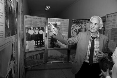 Z okazji uroczystości zaprezentowano także wystawę poświęconą rotmistrzowi Pileckiemu, którą przedstawił Andrzej Pilecki, syn bohatera. Fot. Biały Wilk Fotografia