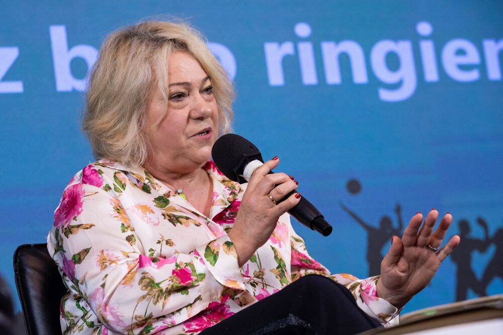 Spotkanie „Kiedy Auschwitz było ringiem” z cyklu „Tytani sportu” – Warszawa, 15 maja 2023. Fot. Mikołaj Bujak (IPN)