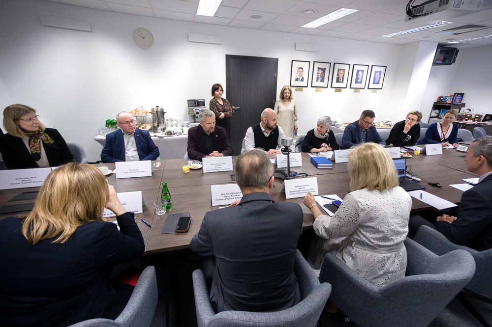 Delegacja z Estonii w Instytucie Pamięci Narodowej – Warszawa, 16 maja 2023. Fot. Sławek Kasper (IPN)