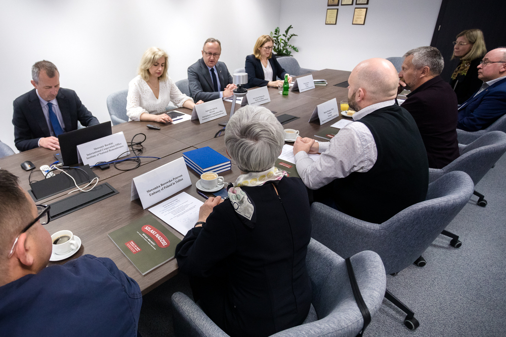 Delegacja z Estonii w Instytucie Pamięci Narodowej – Warszawa, 16 maja 2023. Fot. Sławek Kasper (IPN)