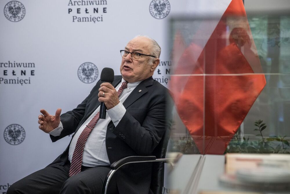 Bartłomiej Stanisław Moszoro, Konsul Honorowy RP w Rosario w Argentynie – konferencja prasowa, Warszawa, 17 maja 2023. Fot. Katarzyna Adamów (IPN)