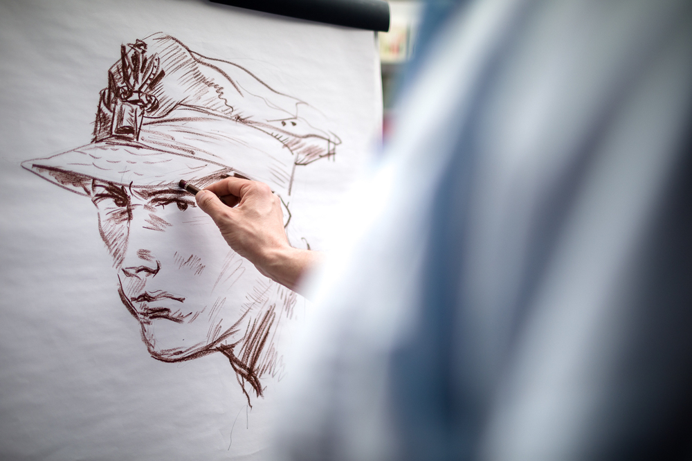 IPN na Targach Książki i Mediów Vivelo 2023 – Warszawa, 21 maja 2023. Krzysztof Wyrzykowski – twórca m.in. serii komiksów IPN „Wilcze tropy”. Fot. Sławek Kasper (IPN)