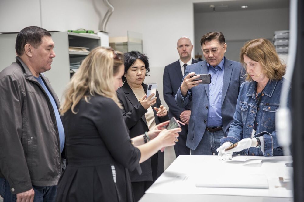 Wizyta delegacji z Kazachstanu w Archiwum IPN – Warszawa, 22 maja 2023. Fot. Katarzyna Adamów (IPN)