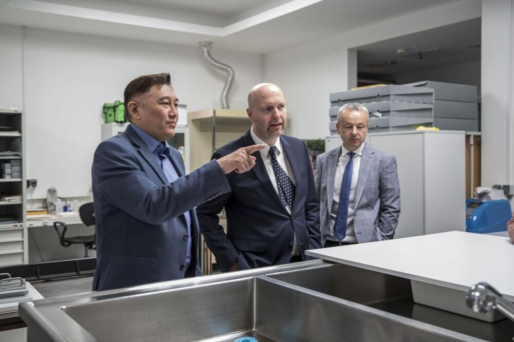 Wizyta delegacji z Kazachstanu w Archiwum IPN – Warszawa, 22 maja 2023. Fot. Katarzyna Adamów (IPN)