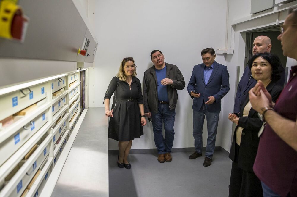Wizyta delegacji z Kazachstanu w Archiwum IPN – Warszawa, 22 maja 2023. Fot. Katarzyna Adamów (IPN)