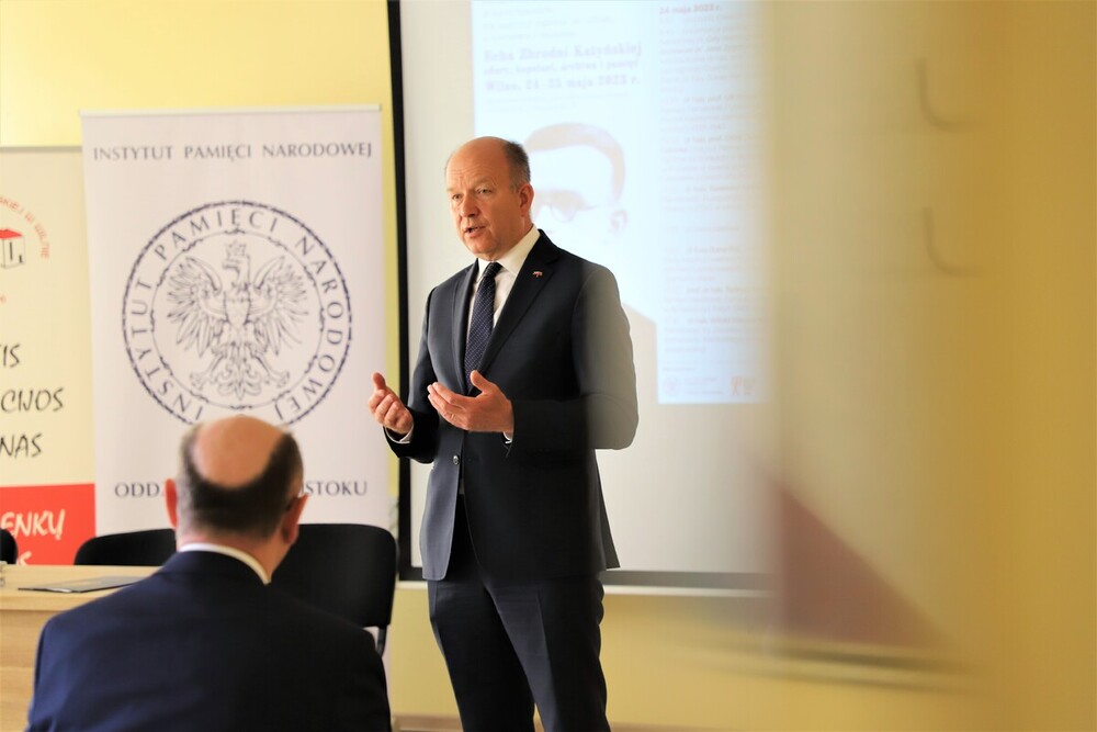Konferencja naukowa „Echa Zbrodni Katyńskiej – ofiary, kapelani, archiwa i pamięć” – Wilno, 24–25 maja 2023. Fot. Natalia Krzywicka (IPN)