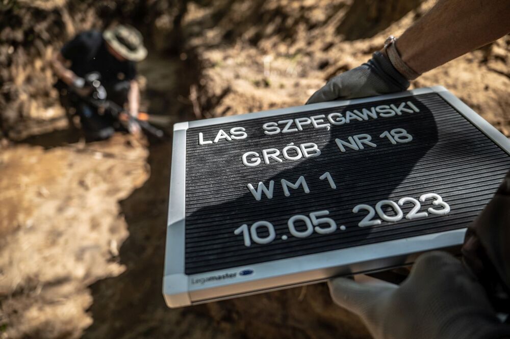 Odnaleziono zbiorową mogiłę ofiar zbrodni niemieckich dokonanych w pierwszych miesiącach II wojny światowej w Lesie Szpęgawskim