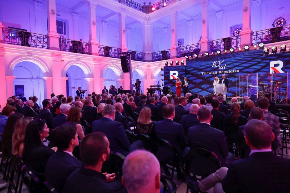 Gala urodzinowa TV Republika i wręczenie „Nagrody widzów” dla prezesa Instytutu Pamięci Narodowej dr. Karola Nawrockiego – Warszawa, 25 maja 2023. Fot. Mikołaj Bujak (IPN)