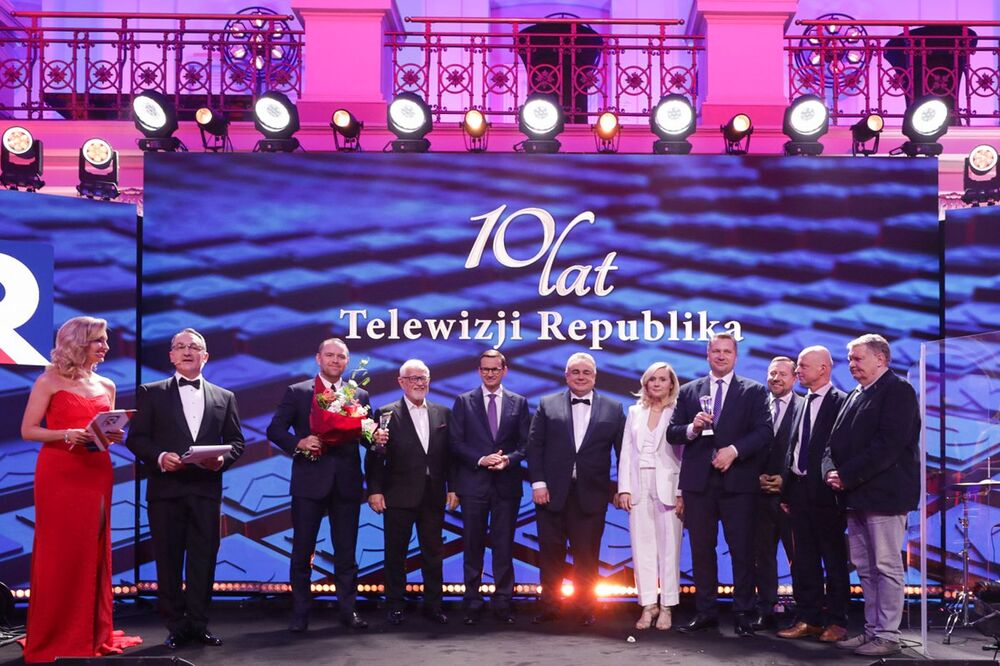 Gala urodzinowa TV Republika i wręczenie „Nagrody widzów” dla prezesa Instytutu Pamięci Narodowej dr. Karola Nawrockiego – Warszawa, 25 maja 2023. Fot. Mikołaj Bujak (IPN)