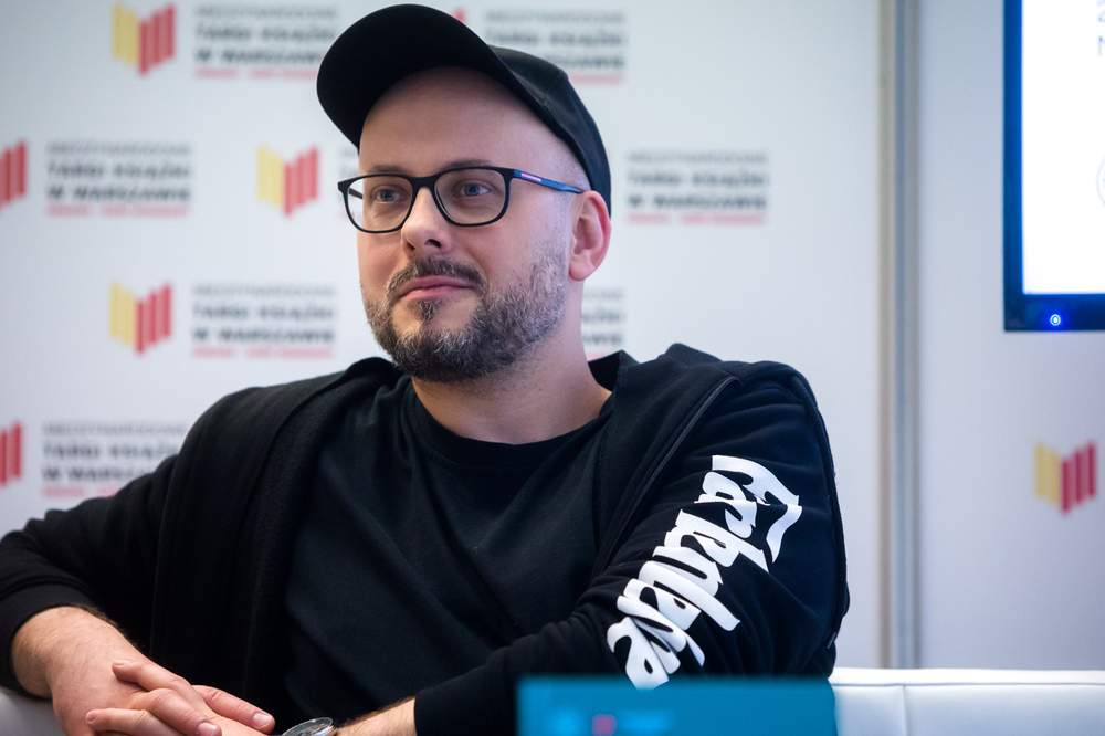 Dyskusja o książce „Zakazane kontakty. Współpraca opozycji polskiej i węgierskiej 1976–1989”. Na zdj. dr Michał Przeperski – Warszawa, 26 maja 2023. Fot. Sławek Kasper (IPN)