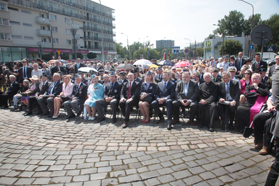 Uroczystość przy Pomniku Czynu Zbrojnego Polonii Amerykańskiej w Warszawie. Fot. Piotr Życieński (IPN)