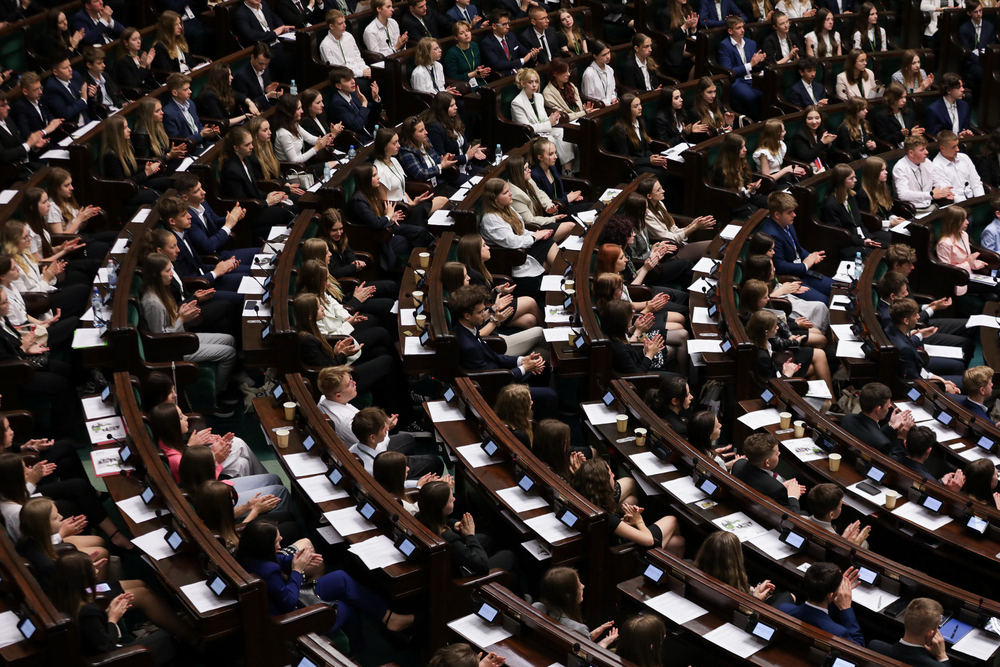 XXIX sesja Sejmu Dzieci i Młodzieży (SDiM) – Warszawa, 1 czerwca 2023. Fot. Mikołaj Bujak (IPN)