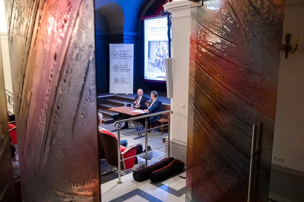 „Od Markowej do Watykanu” – rozmowa z dr. Mateuszem Szpytmą, badaczem historii rodziny Ulmów, zastępcą prezesa IPN – Warszawa, 1 czerwca 2023. Fot. Sławek Kasper (IPN)