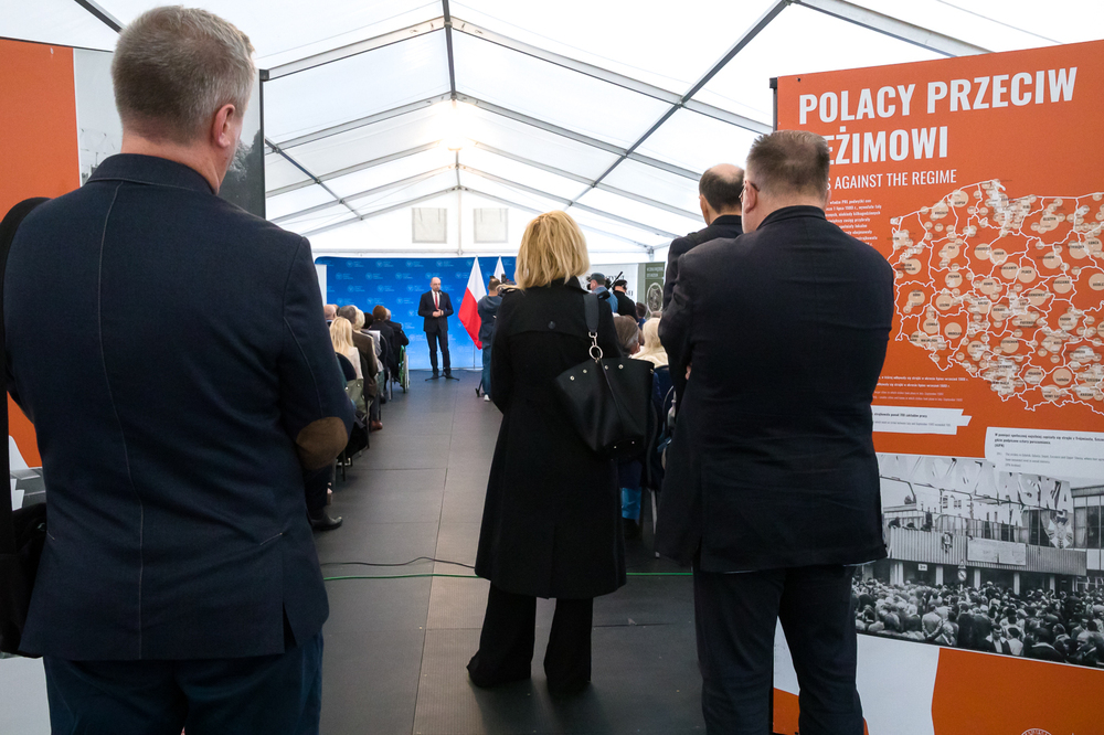 Uroczystość wręczenia Krzyży Wolności i Solidarności działaczom opozycji niepodległościowej z lat 1956–1989 – Warszawa, 2 czerwca 2023. Fot. Sławek Kasper (IPN)