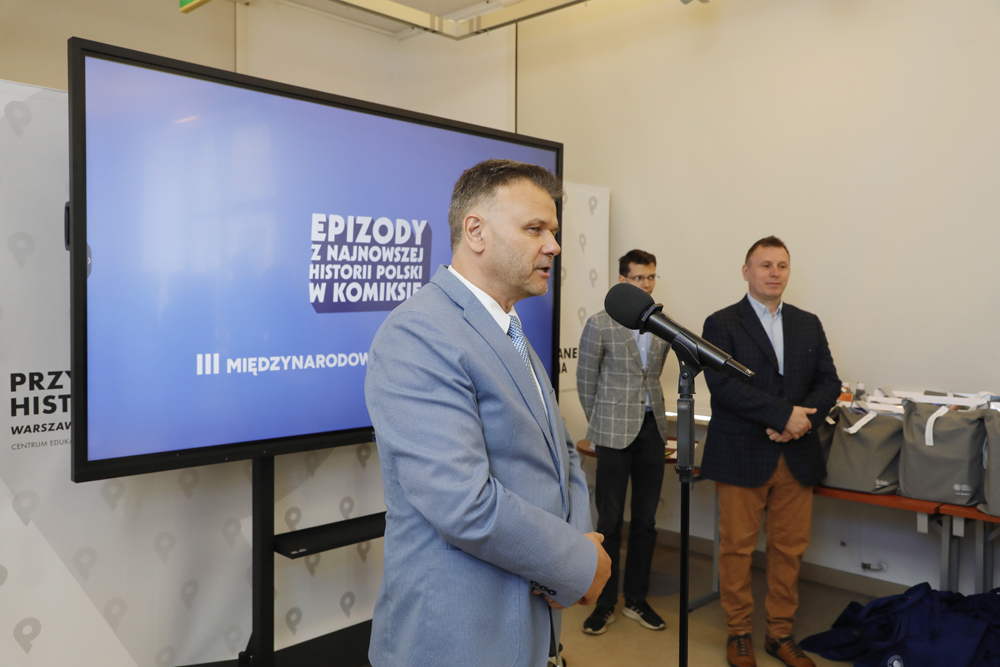 Gala konkursu „Epizody z najnowszej historii Polski w komiksie” – Warszawa, 2 czerwca 2023. Fot. Piotr Życieński (IPN)