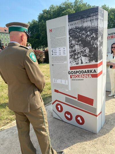 Otwarcie wystawy IPN „Gospodarka III Rzeszy” w Szczecinie – 9 czerwca 2023. Fot. M. Nabzdyjak