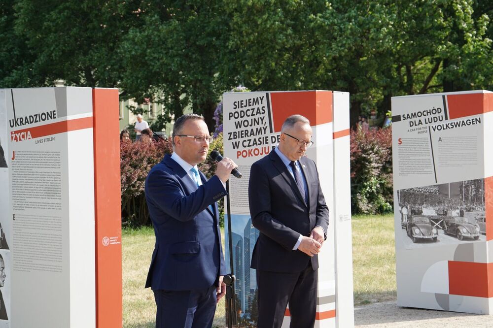 Otwarcie wystawy IPN „Gospodarka III Rzeszy” w Szczecinie – 9 czerwca 2023. Fot. M. Łatacz