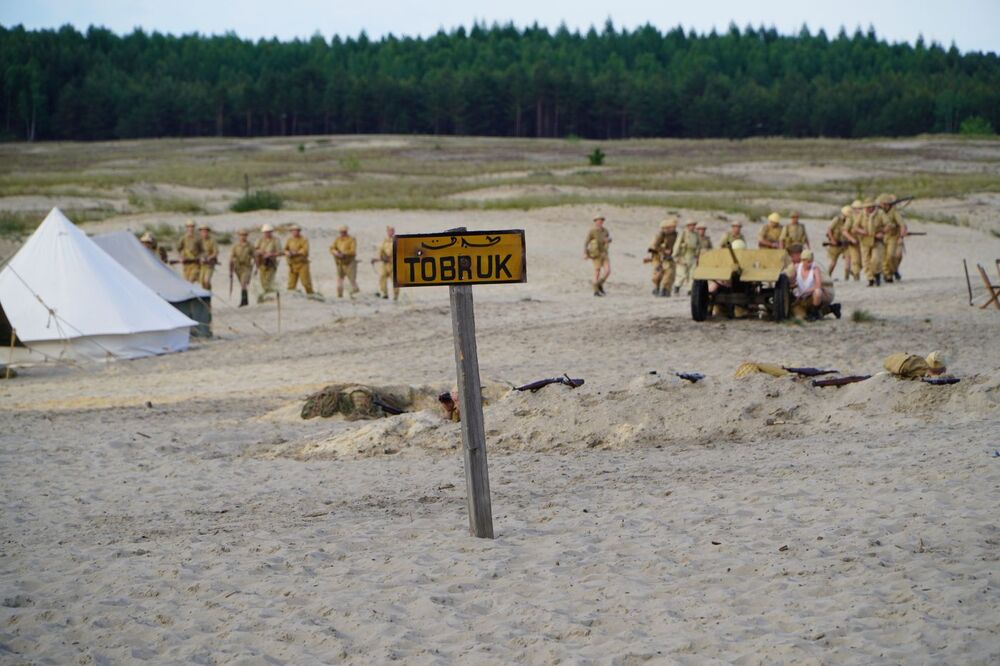 „Szlaki Nadziei. Odyseja Wolności. Tobruk 1941”. Przystanek Żywej Historii na Pustyni Błędowskiej – 9–11 czerwca 2023. Fot. Żaneta Wierzgacz (IPN)