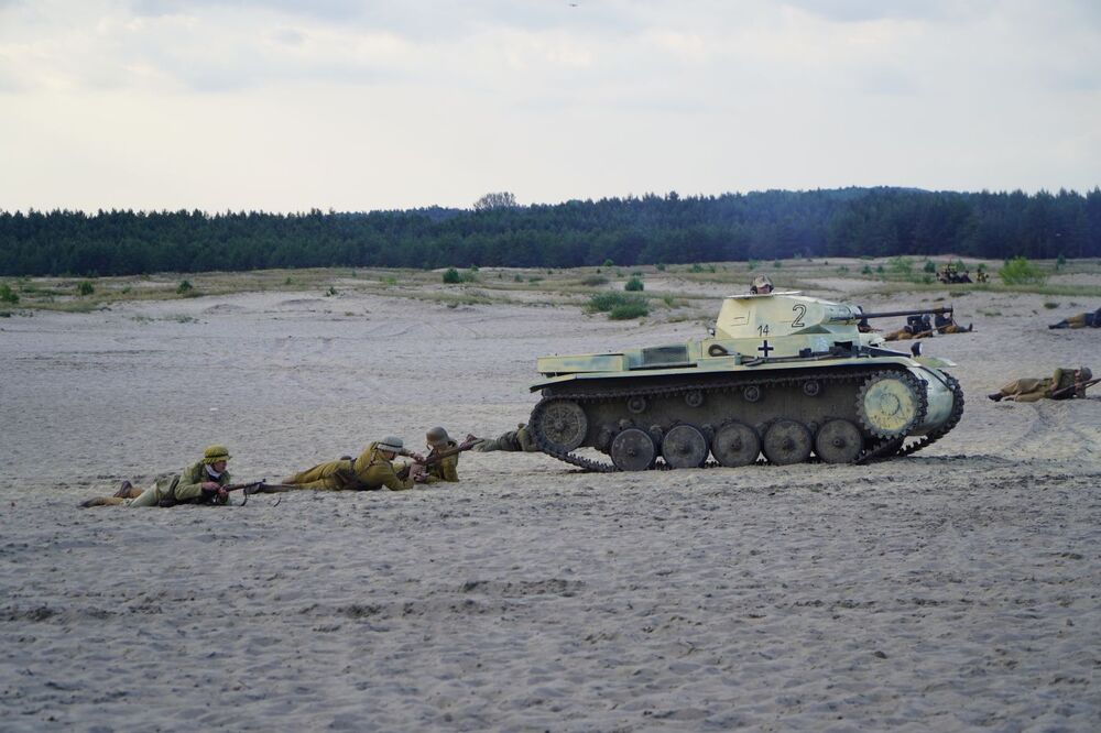 „Szlaki Nadziei. Odyseja Wolności. Tobruk 1941”. Przystanek Żywej Historii na Pustyni Błędowskiej – 9–11 czerwca 2023. Fot. Żaneta Wierzgacz (IPN)