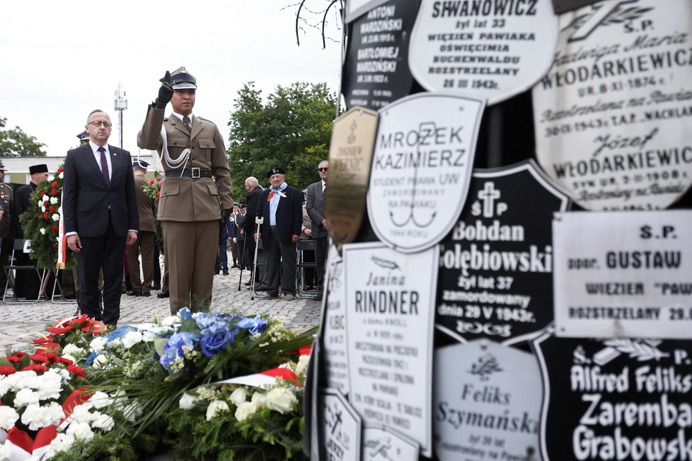 Obchody Narodowego Dnia Pamięci Ofiar Niemieckich Nazistowskich Obozów Koncentracyjnych i Obozów Zagłady – Warszawa, 14 czerwca 2023. Fot. Sławek Kasper (IPN)