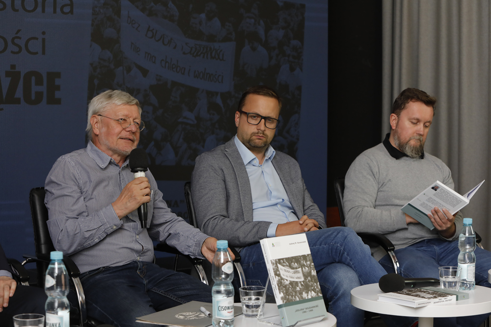 Dyskusja wokół książki Andrzeja W. Kaczorowskiego „»Zielona« Solidarność 1980–1989 (szkice z dziejów)” – Warszawa, 13 czerwca 2023. Fot. Piotr Życieński (IPN)