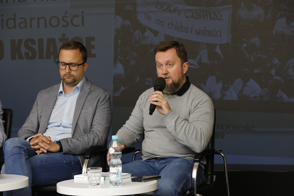 Dyskusja wokół książki Andrzeja W. Kaczorowskiego „»Zielona« Solidarność 1980–1989 (szkice z dziejów)” – Warszawa, 13 czerwca 2023. Fot. Piotr Życieński (IPN)