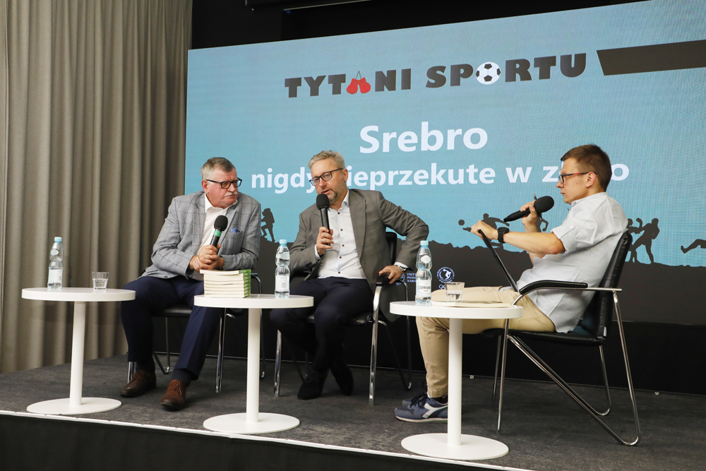 Spotkanie „Srebro nigdy nie przekute w złoto” z cyklu „Tytani sportu” – Warszawa, 19 czerwca 2023. Fot. Piotr Życieński (IPN)