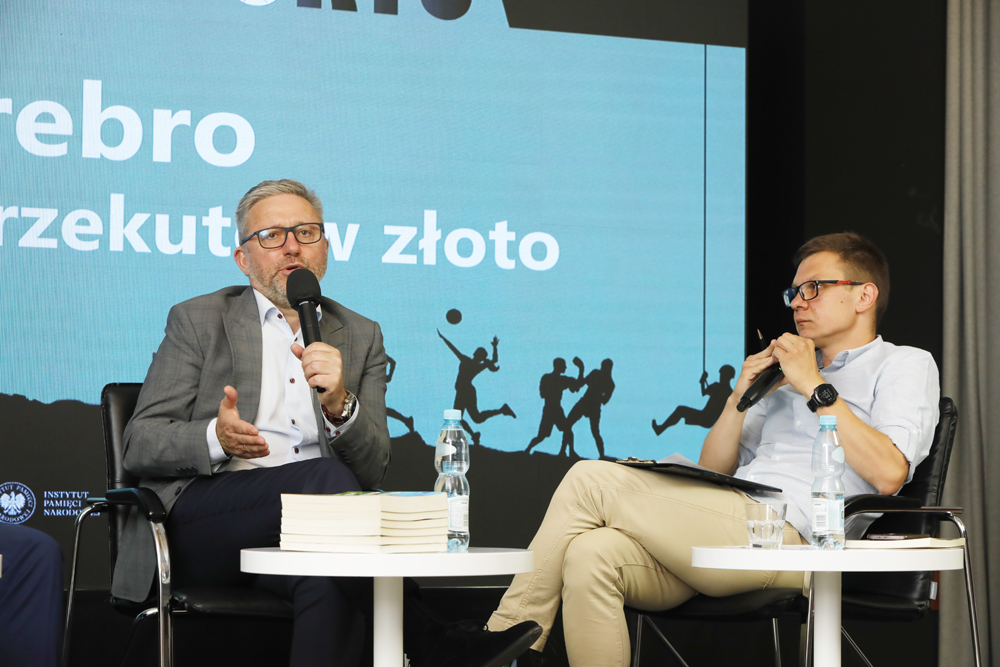 Spotkanie „Srebro nigdy nie przekute w złoto” z cyklu „Tytani sportu” – Warszawa, 19 czerwca 2023. Fot. Piotr Życieński (IPN)