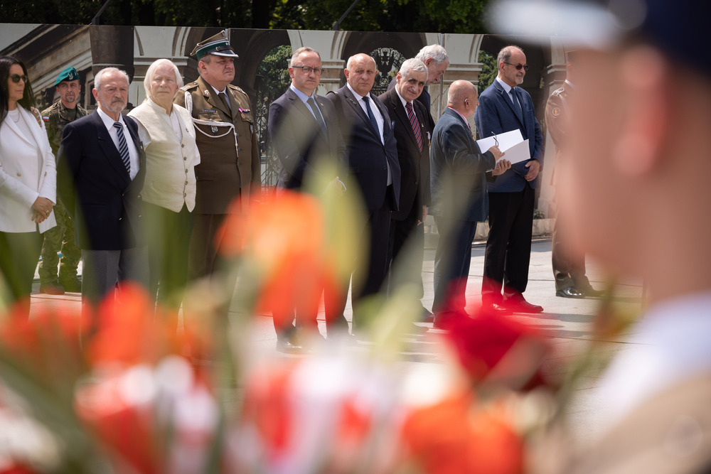 Obchody Narodowego Dnia Powstań Śląskich przy Grobie Nieznanego Żołnierza – Warszawa, 20 czerwca 2023. Fot. Mikołaj Bujak (IPN)