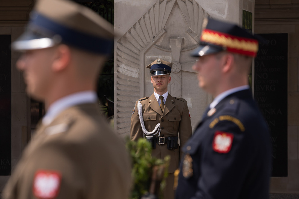 Obchody Narodowego Dnia Powstań Śląskich przy Grobie Nieznanego Żołnierza – Warszawa, 20 czerwca 2023. Fot. Mikołaj Bujak (IPN)