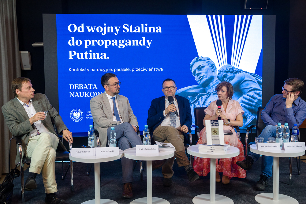 Debata naukowa „Od wojny Stalina do propagandy Putina. Konteksty narracyjne, paralele, przeciwieństwa” – Warszawa, 22 czerwca 2023. Fot. Sławek Kasper (IPN)