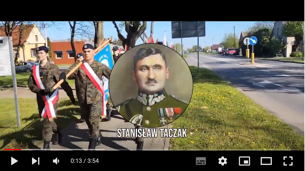 Kadr z filmu do pracy konkursowej „Żołnierze w służbie historii”. Fot. Agnieszka Urbaniak