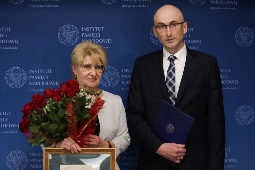 Naczelnik delegatury IPN w Kielcach dr Dorota Koczwańska-Kalita i dr Robert Piwko – nowy naczelnik kieleckiego IPN. Fot. Mikołaj Bujak (IPN)