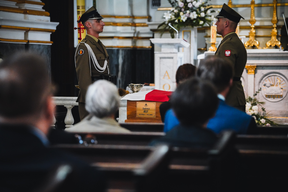 Uroczystości pogrzebowe Tadeusza Bejta – Warszawa, 28 czerwca 2023. Fot. Mateusz Niegowski (IPN)