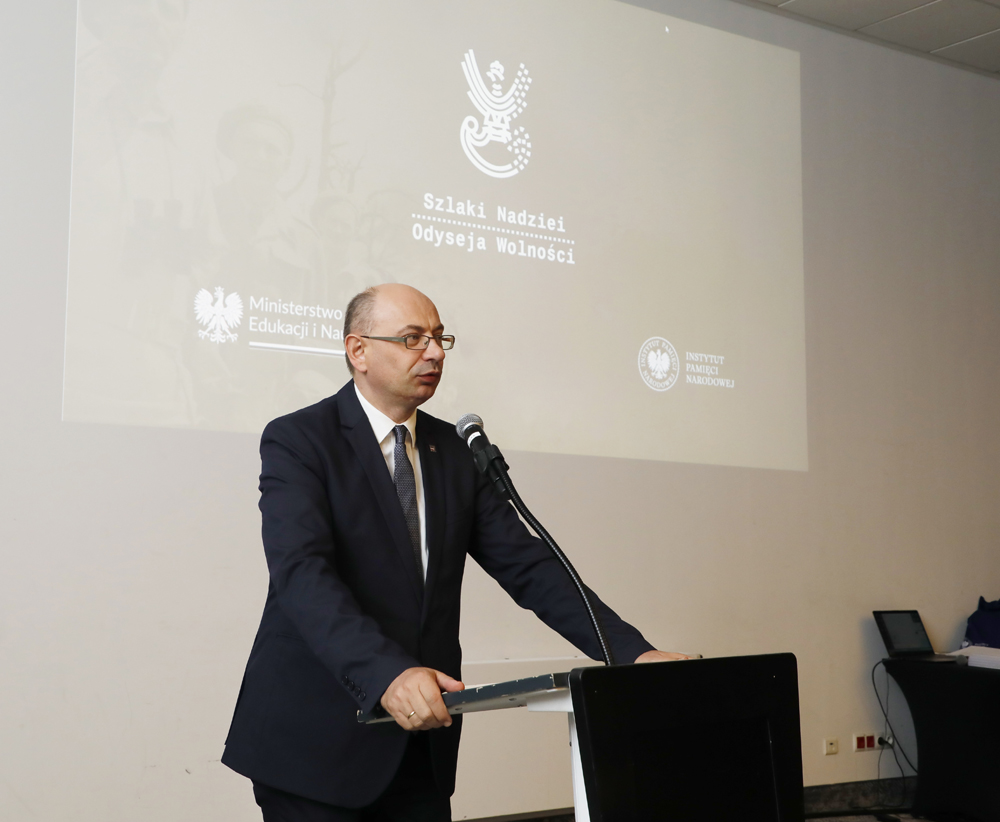 Uroczystość wręczenia zaświadczeń i certyfikatów nauczycielom biorącym udział w szkoleniach „Szlaki Nadziei – Armia gen. Andersa” – Warszawa, 28 czerwca 2023. Fot. Piotr Życieński (IPN)