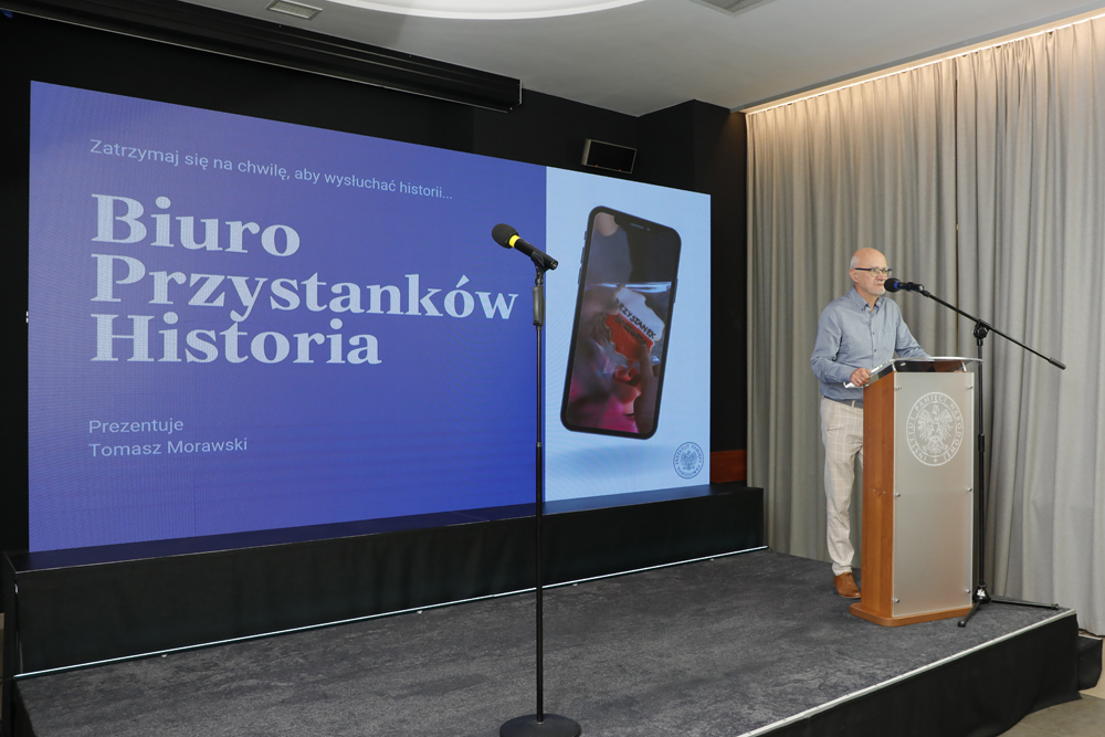 Inauguracja XVII Polonijnych Spotkań z Historią Najnowszą. Na zdj. Tomasz Morawski, naczelnik Centralnego Przystanku Historia – Warszawa, 3 lipca 2023. Fot. Piotr Życieński (IPN)