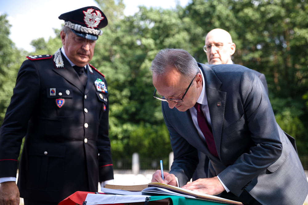 Przedstawiciele Onorcaduti w Instytucie Pamięci Narodowej – Warszawa, 4 lipca 2023. Fot. Sławek Kasper (IPN)