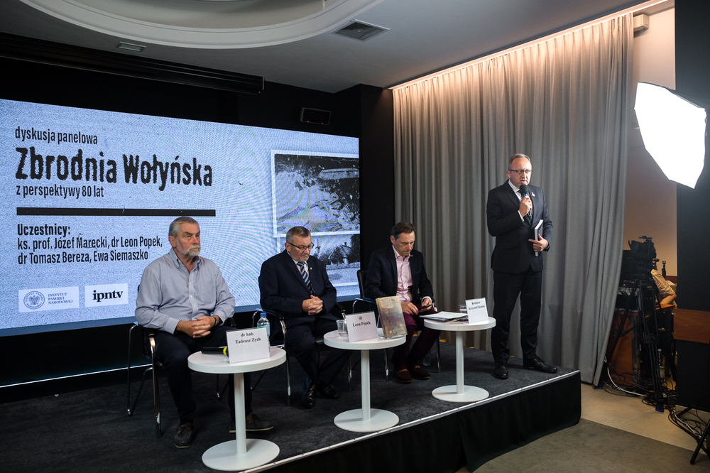 Dyskusja „Zbrodnia Wołyńska z perspektywy 80 lat” – Warszawa, 11 lipca 2023. Fot. Sławek Kasper (IPN)