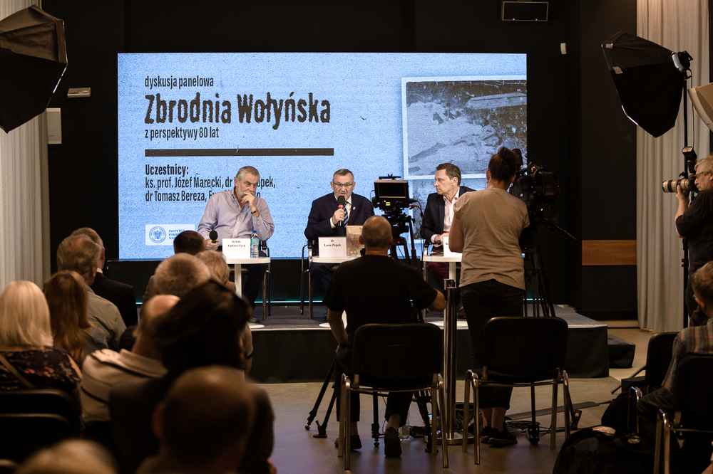 Dyskusja „Zbrodnia Wołyńska z perspektywy 80 lat” – Warszawa, 11 lipca 2023. Fot. Sławek Kasper (IPN)