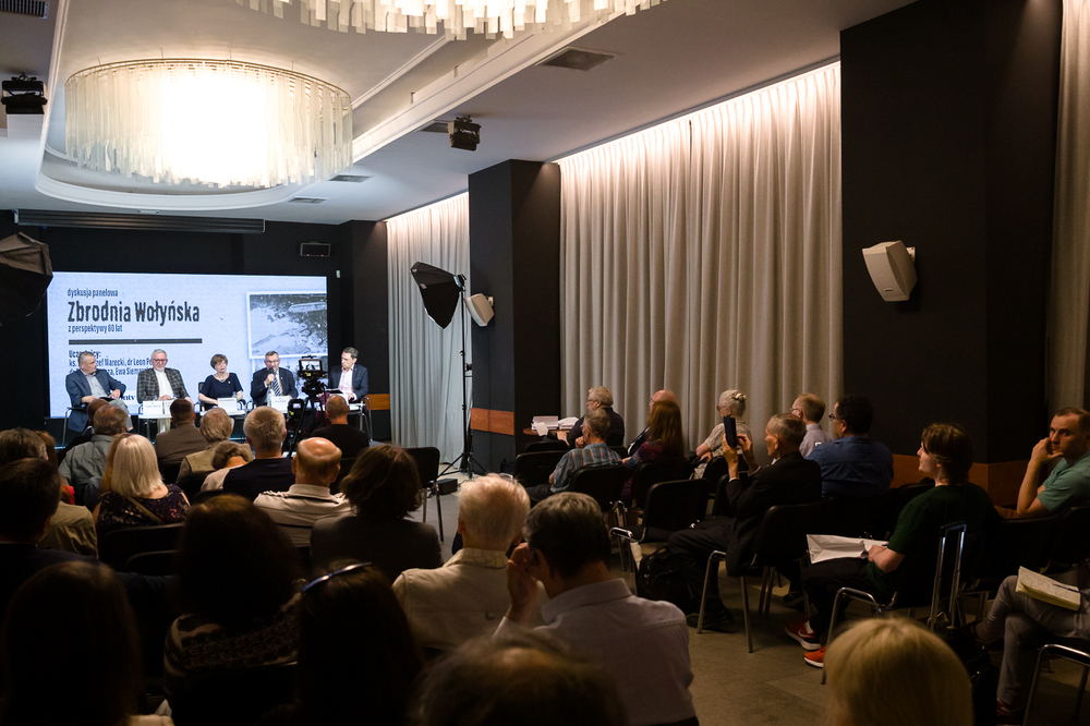 Dyskusja „Zbrodnia Wołyńska z perspektywy 80 lat” – Warszawa, 11 lipca 2023. Fot. Sławek Kasper (IPN)