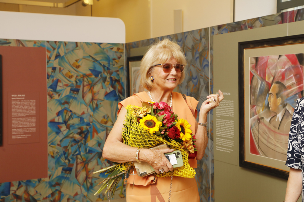 Barbara Kaczmarowska-Hamilton podczas wernisażu – Warszawa, 12 lipca 2023. Fot. Piotr Życieński (IPN)