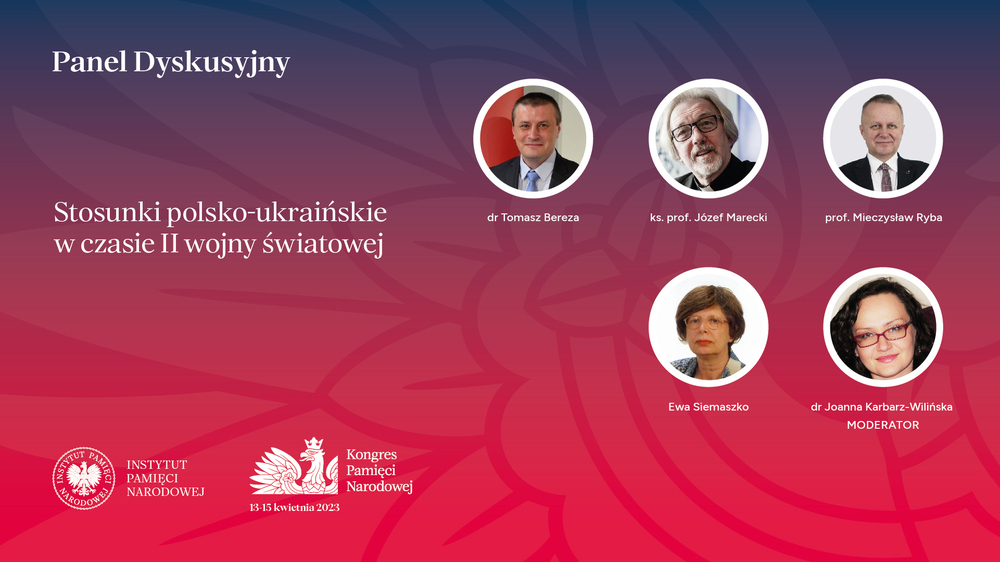 Panel dyskusyjny „Stosunki polsko-ukraińskie w czasie II wojny światowej” podczas Kongresu Pamięci Narodowej