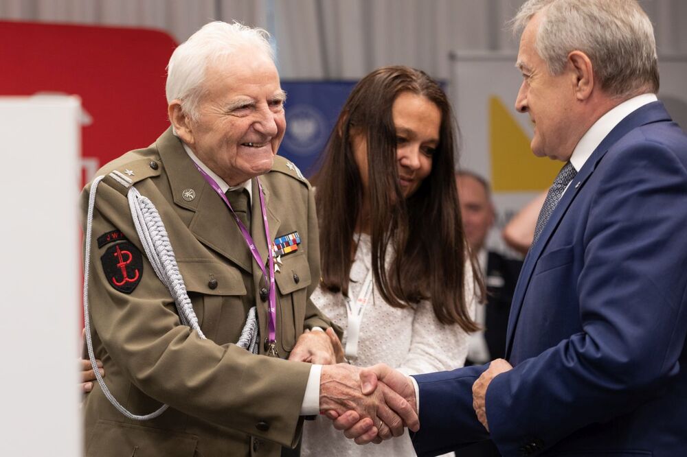 Konferencja prasowa inaugurująca VIII edycję ogólnopolskiej kampanii społecznej „BohaterON – włącz historię” – 27 lipca 2023. Fot. Mikołaj Bujak (IPN)