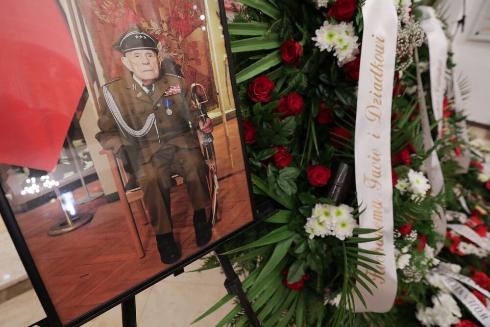 Uroczystości pogrzebowe śp. płk. Kazimierza Klimczaka, najstarszego żołnierza WP, Powstańca Warszawskiego – 28 lipca 2023. Fot. Mikołaj Bujak (IPN)