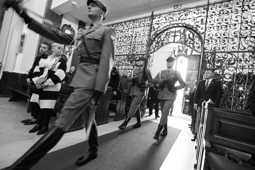 Uroczystości pogrzebowe śp. płk. Kazimierza Klimczaka, najstarszego żołnierza WP, Powstańca Warszawskiego – 28 lipca 2023. Fot. Mikołaj Bujak (IPN)