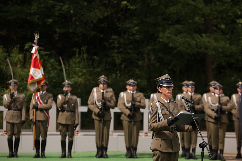 Uroczystość upamiętniająca ofiary niemieckich zbrodni na terenie Fortu III w Pomiechówku – Pomiechówek, 31 lipca 2023. Fot. Mikołaj Bujak (IPN)